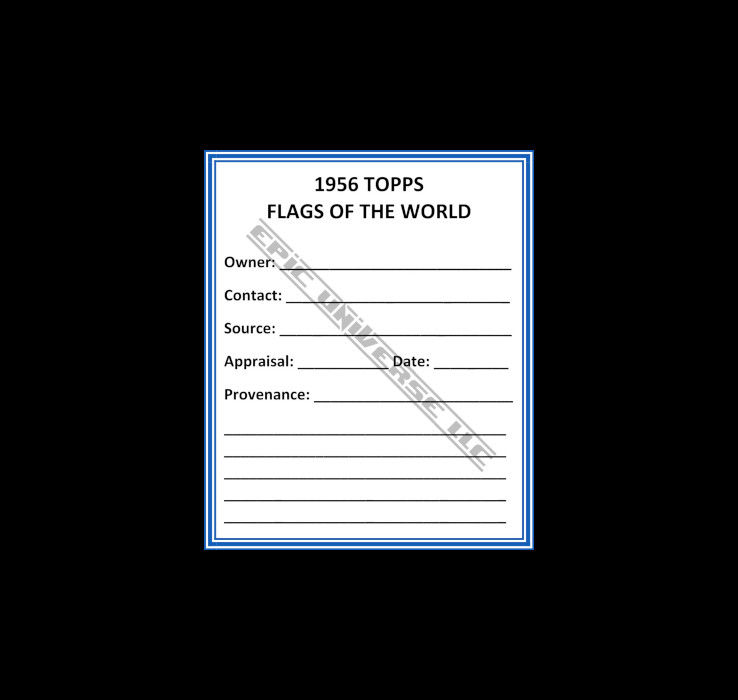 Thumbnail: Custom Made 1-Inch 1956 Flags Of The World Trading Card Album Binder