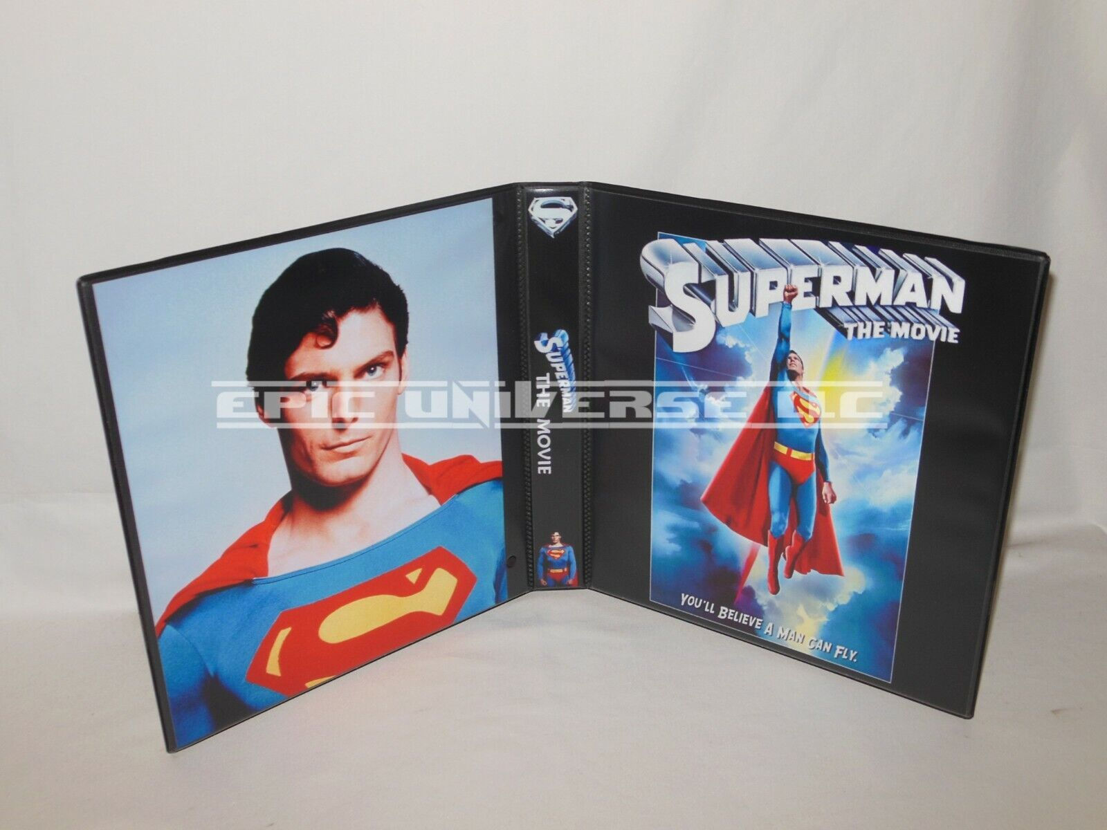 Custom Made 1-Inch 1978 Superman The Movie Trading Card Album Binder