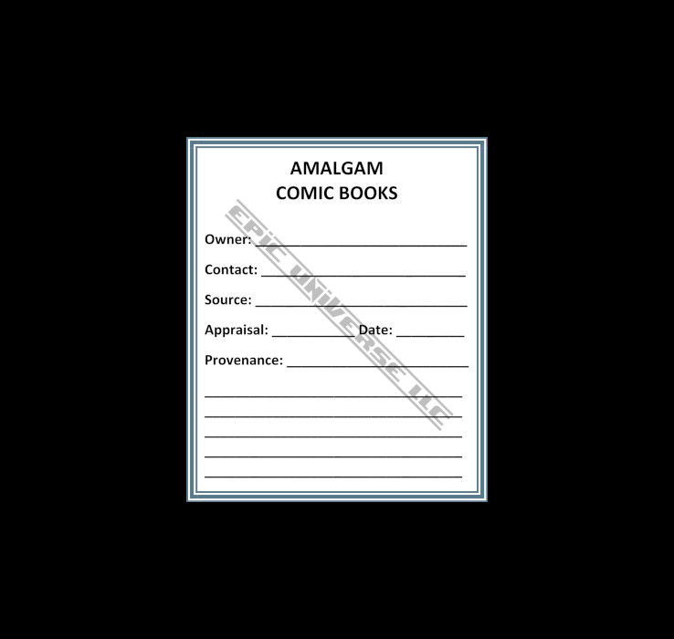 Thumbnail: Custom Made 1-Inch 1996 Amalgam Comic Book Album Binder