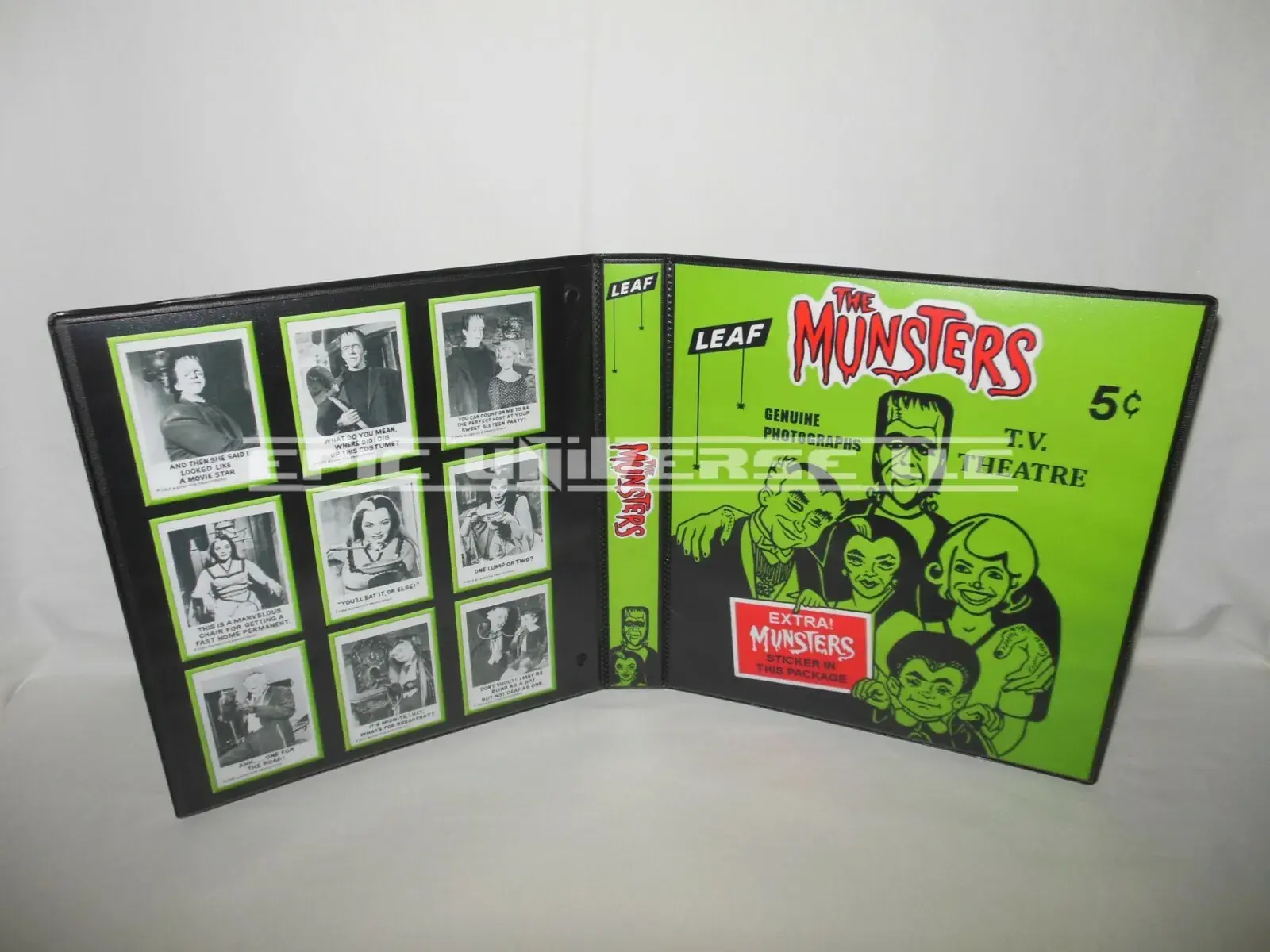 Custom Made 1-Inch 1964 The Munsters Trading Card Album Binder