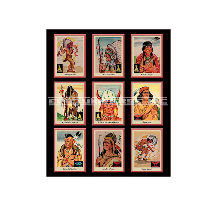 Thumbnail: Custom Made 1-Inch 1959 Plains Indians Trading Card Album Binder