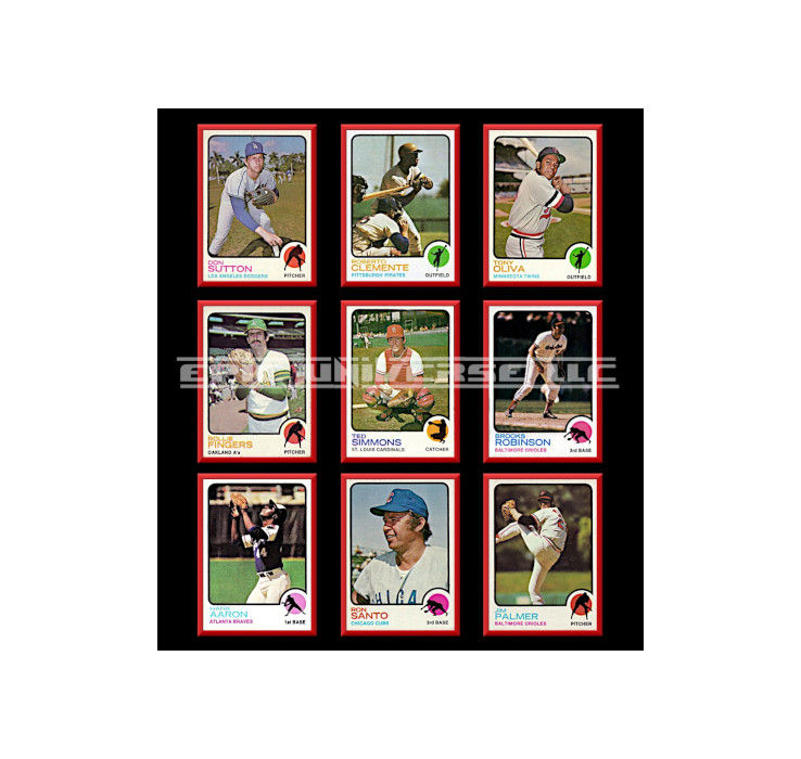 Thumbnail: Custom Made 3-Inch 1973 Topps Baseball Trading Card Album Binder