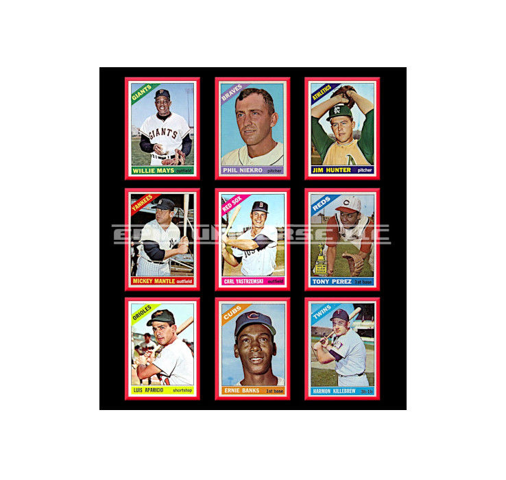 Thumbnail: Custom Made 3-Inch 1966 Topps Baseball Trading Card Album Binder