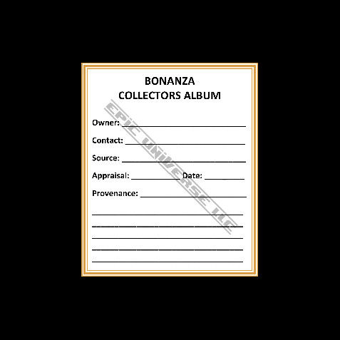 Thumbnail: Custom Made 3-Inch Bonanza Television Show Album Binder