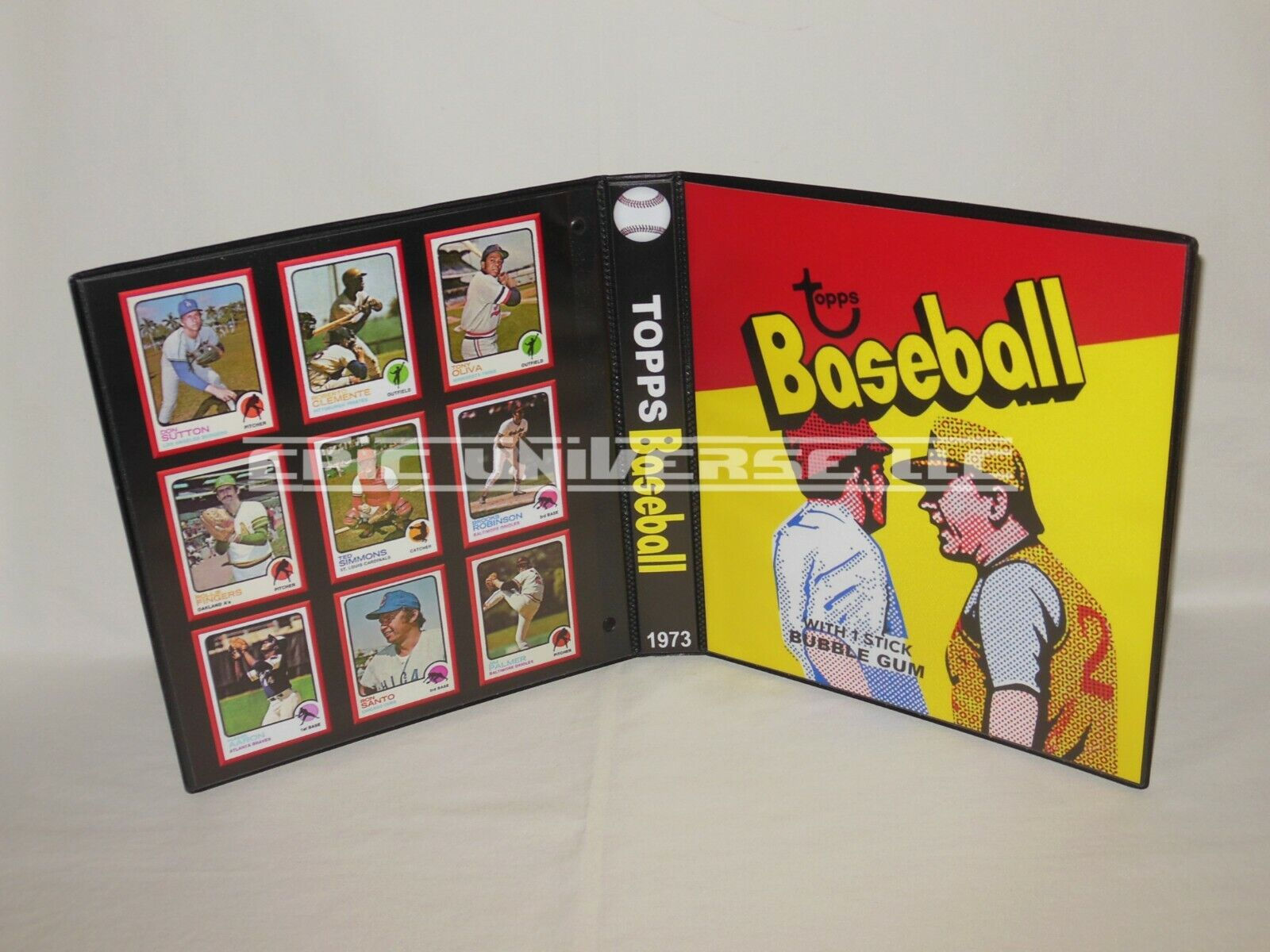 Custom Made 1-Inch 1973 Topps Baseball Trading Card Album Binder