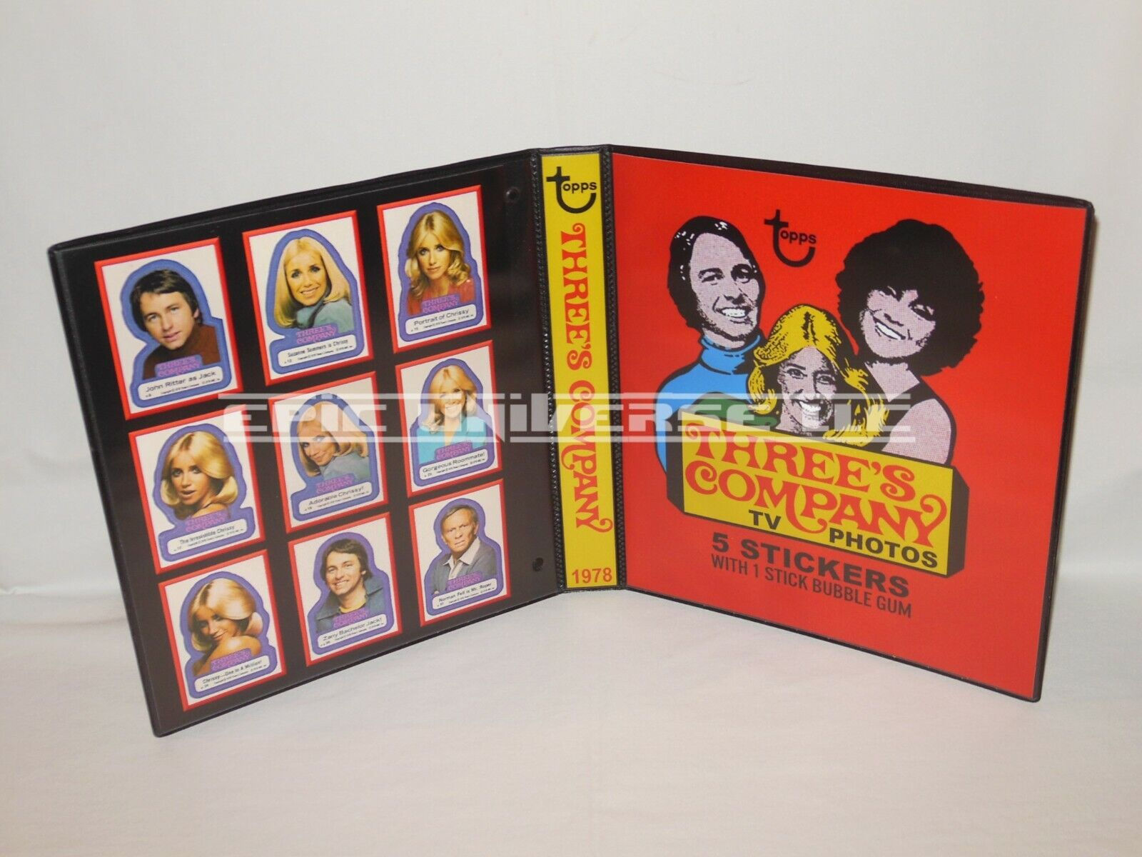 Custom Made 1-Inch 1978 The Three's Company Trading Card Album Binder