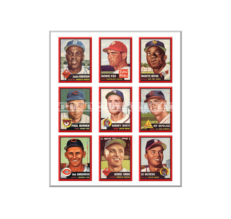 Thumbnail: Custom Made 1-Inch 1953 Topps Baseball Trading Card Album Binder