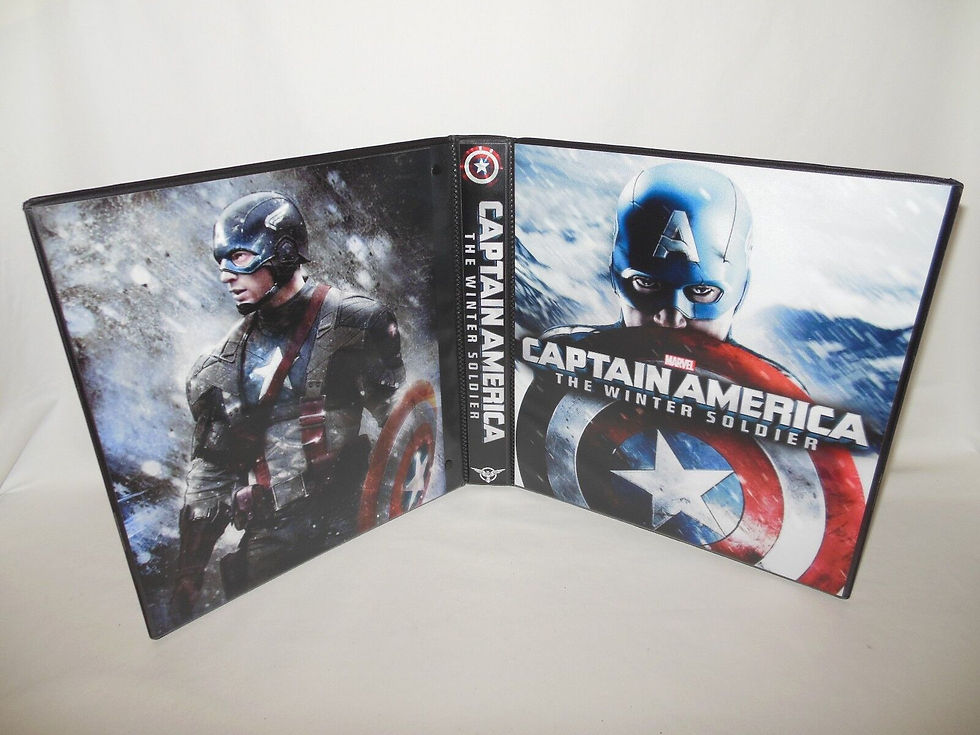 Custom Made 1-Inch 2014 Captain America The Winter Soldier Trading Card Binder