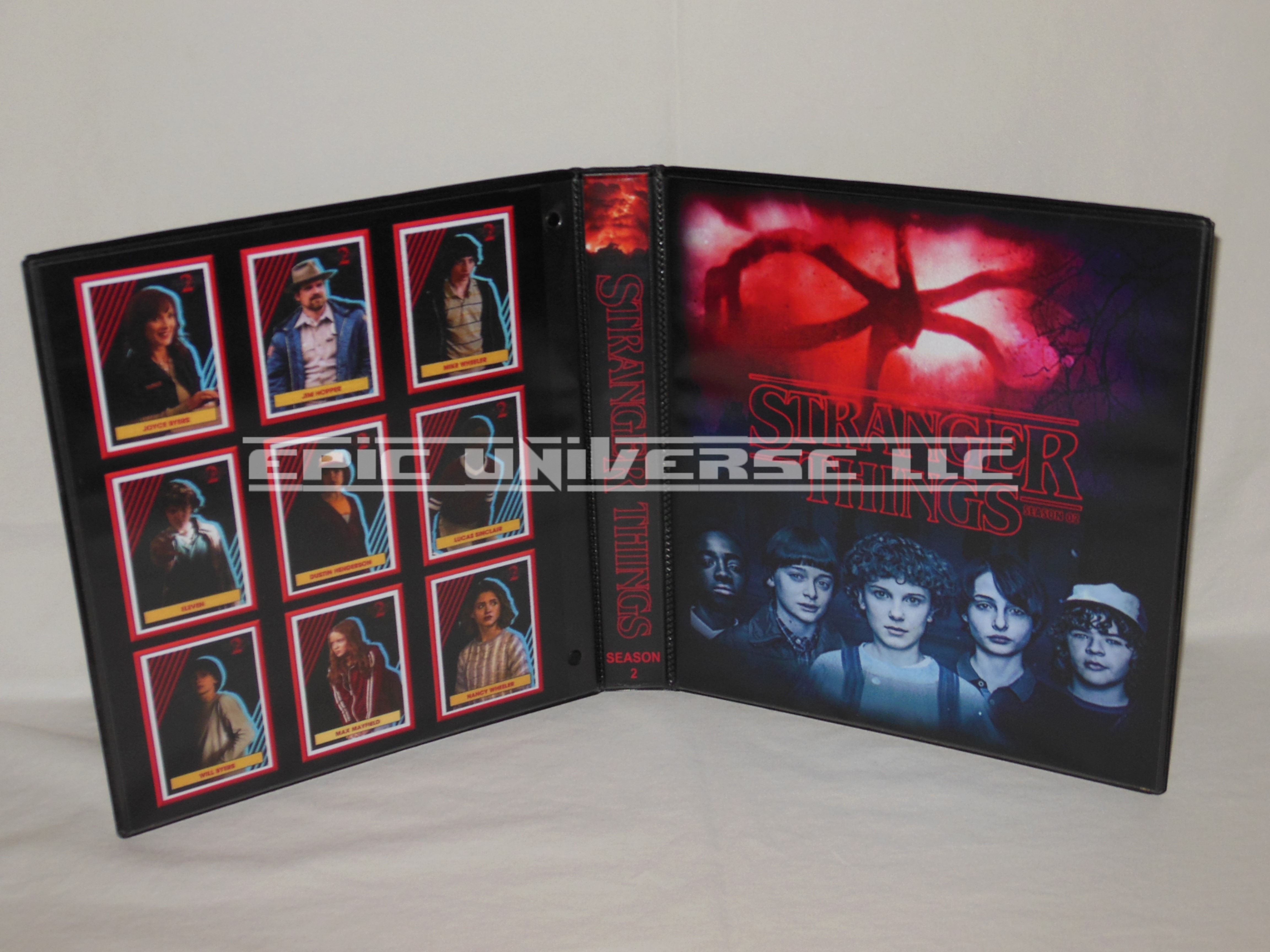 Custom Made 1-Inch 2019 Stranger Things Season 2 Trading Card Album Binder
