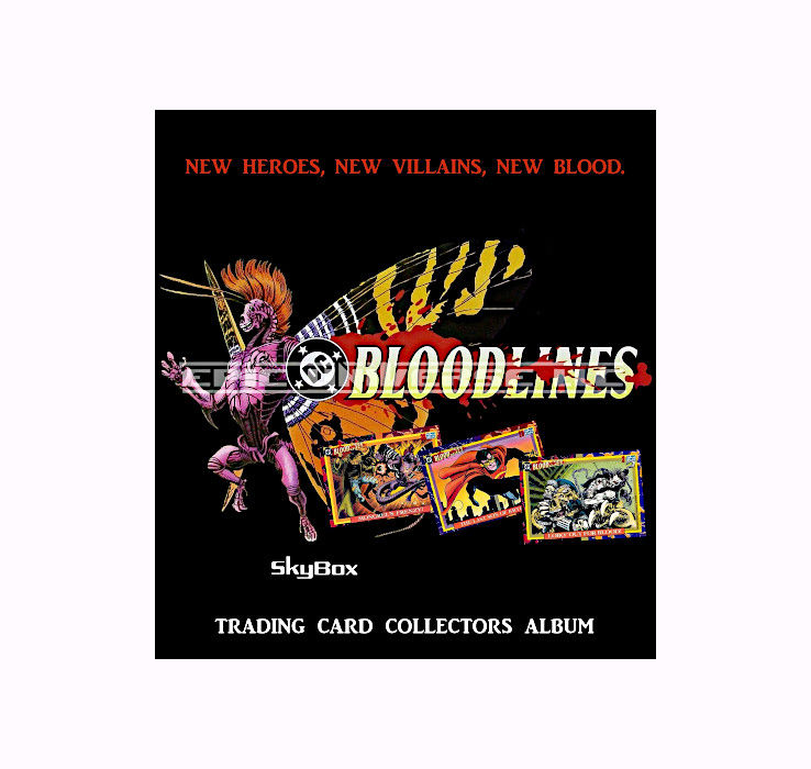 Thumbnail: Custom Made 1-Inch 1993 DC Bloodlines Trading Card Album Binder