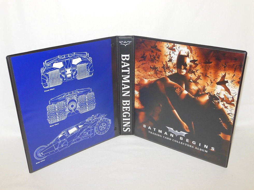 Custom Made 1-Inch 2005 Batman Begins Trading Card Album Binder