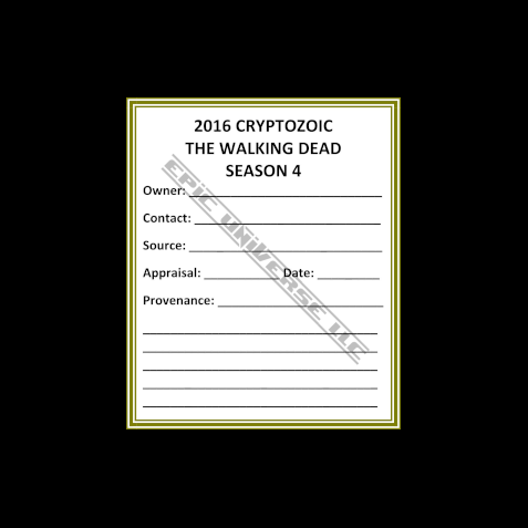 Thumbnail: Custom Made 1-Inch 2014 The Walking Dead Season 4 Trading Card Album Binder