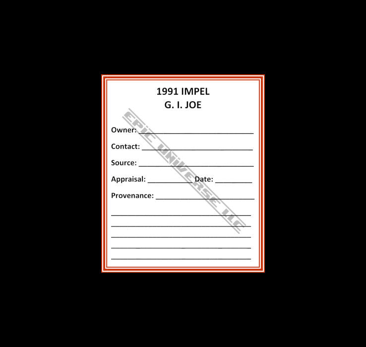 Thumbnail: Custom Made 1-Inch 1991 GI Joe Trading Card Album Binder