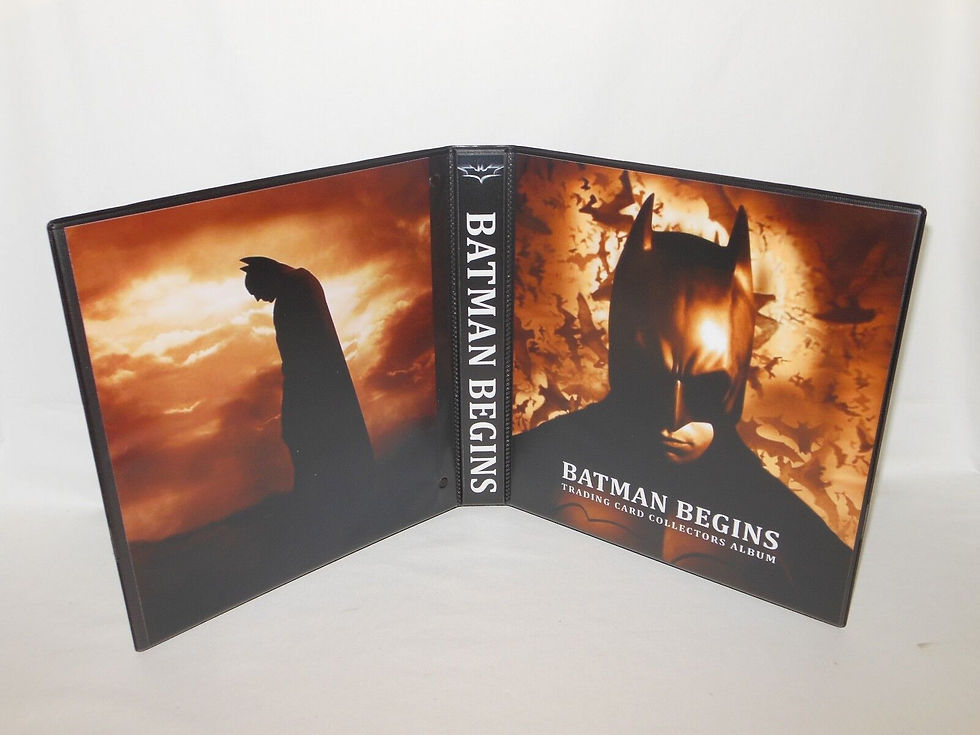 Custom Made 1-Inch 2005 Batman Begins Trading Card Album Binder