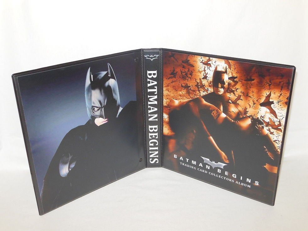 Custom Made 1-Inch 2005 Batman Begins Trading Card Album Binder