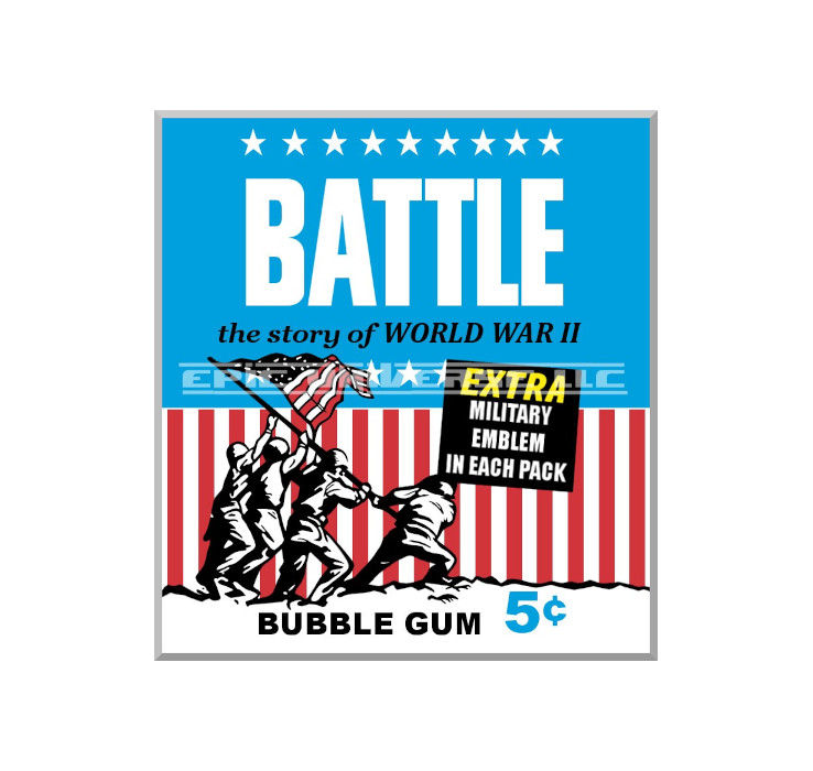 Thumbnail: Custom Made 1-Inch 1965 Topps Battle Trading Card Album Binder