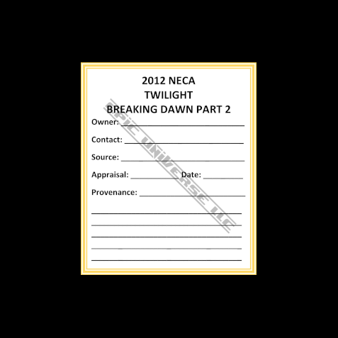 Thumbnail: Custom Made 1-Inch 2012 Twilight Breaking Dawn Part 2 Trading Card Album Binder