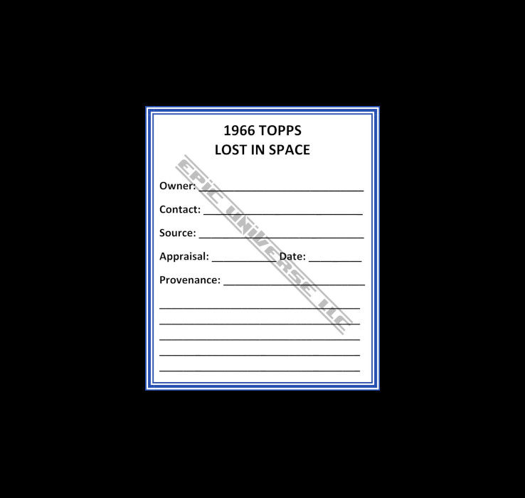 Thumbnail: Custom Made 1-Inch 1966 Lost In Space Trading Card Album Binder