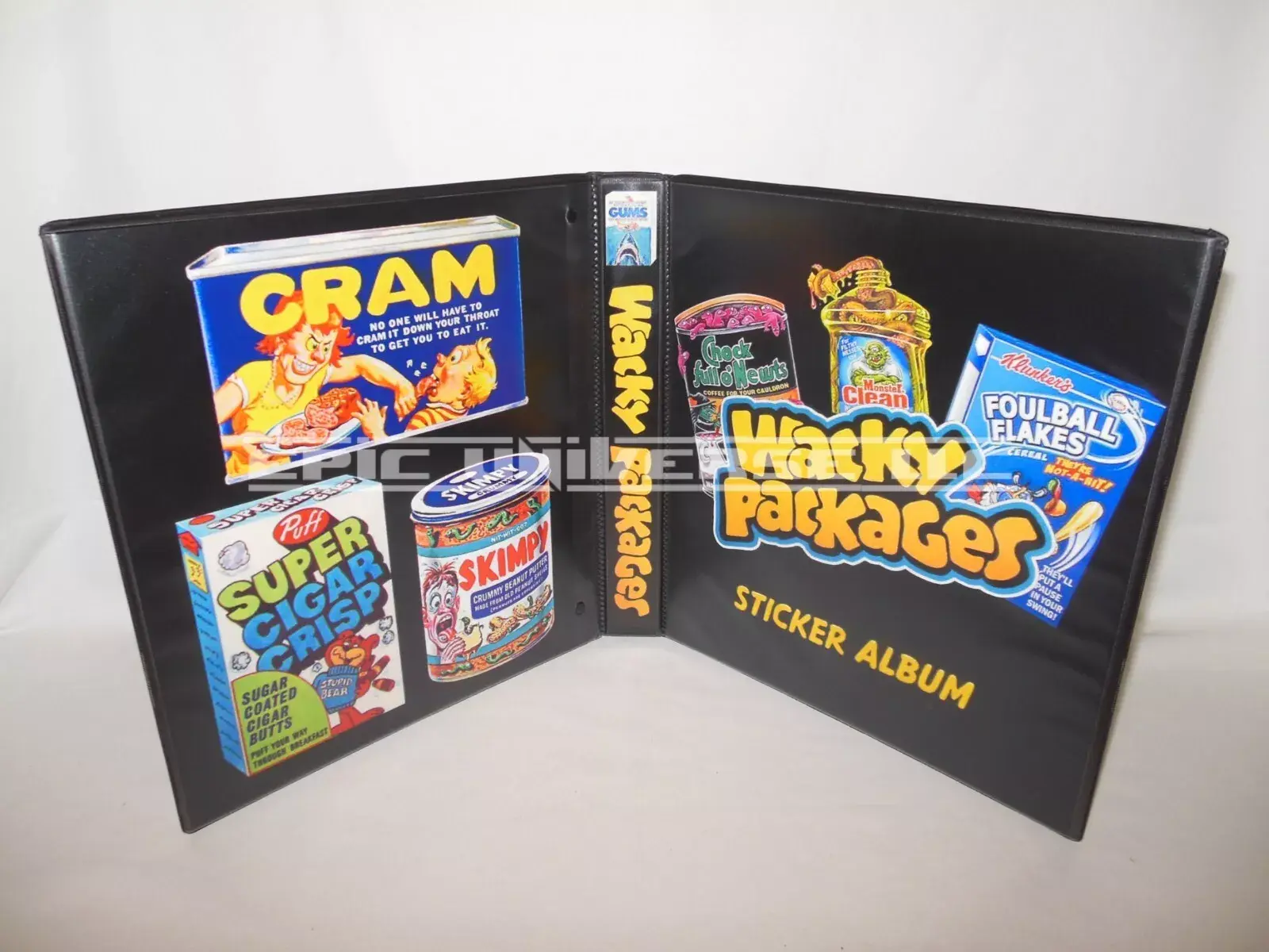 Custom Made 1-Inch Wacky Packages Trading Card Album Binder