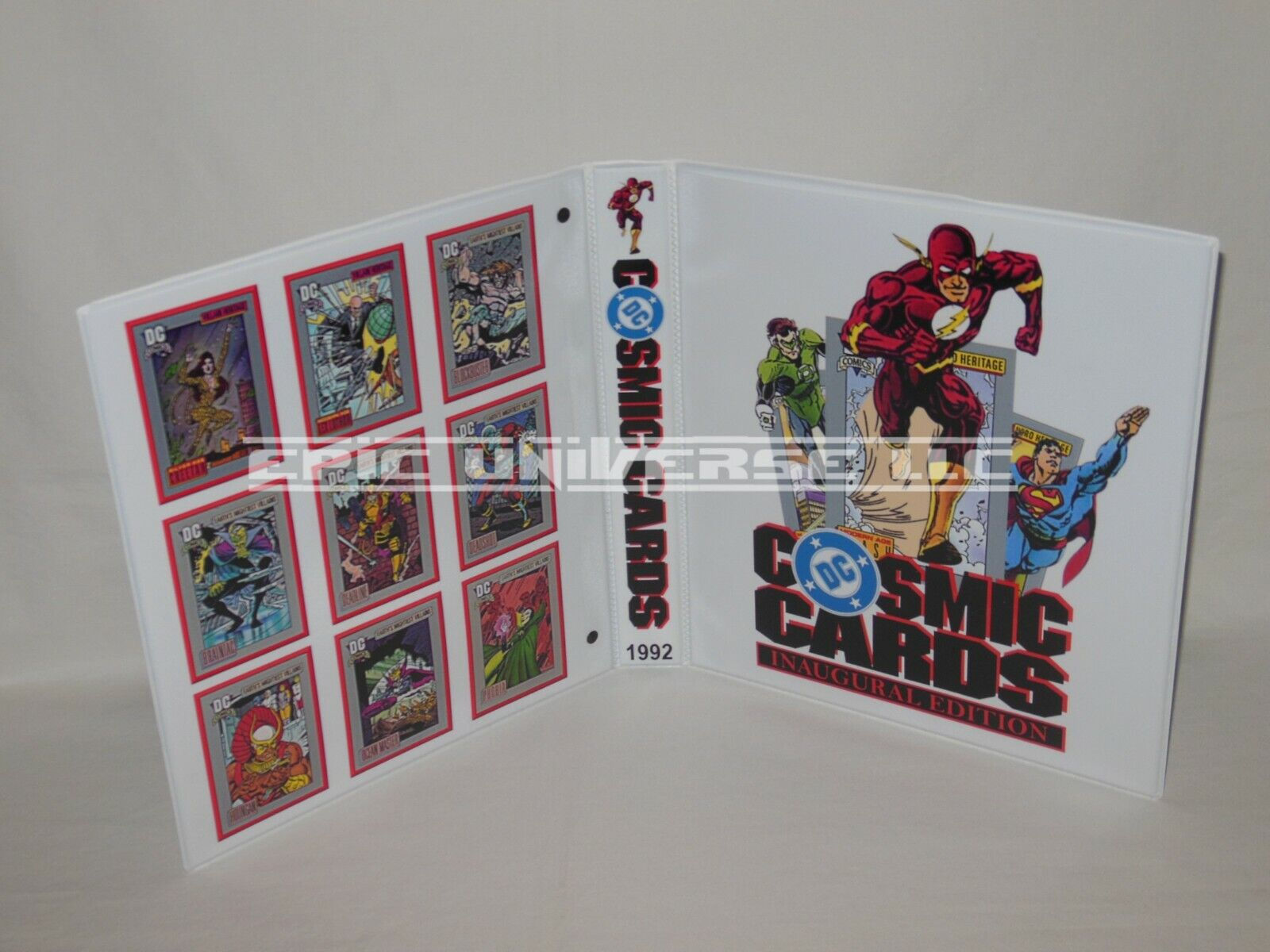 Custom Made 1-Inch 1992 DC Cosmic Cards Trading Card Album Binder