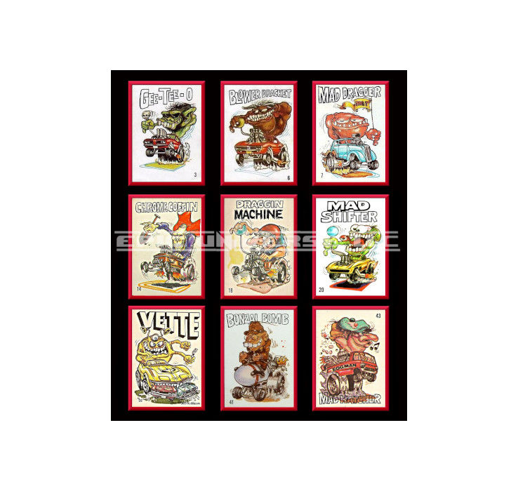 Thumbnail: Custom Made 1-Inch 1969 Odd Rods Trading Card Album Binder