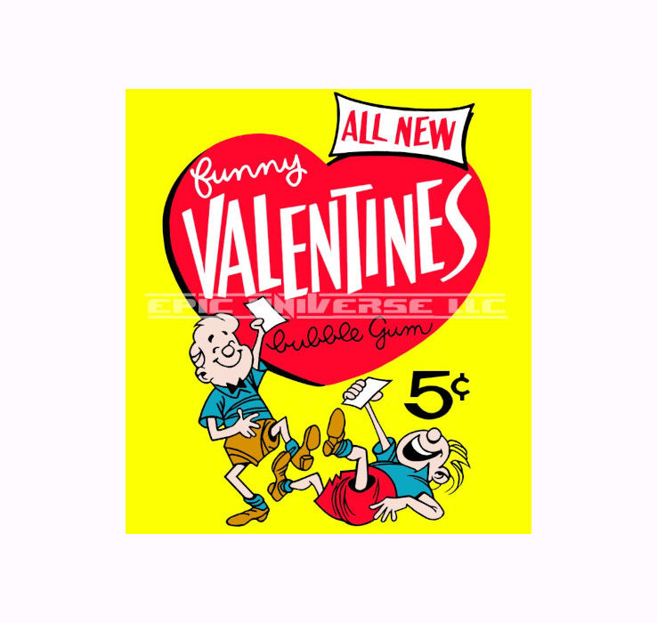 Thumbnail: Custom Made 1-Inch 1960 Funny Valentines Trading Card Album Binder
