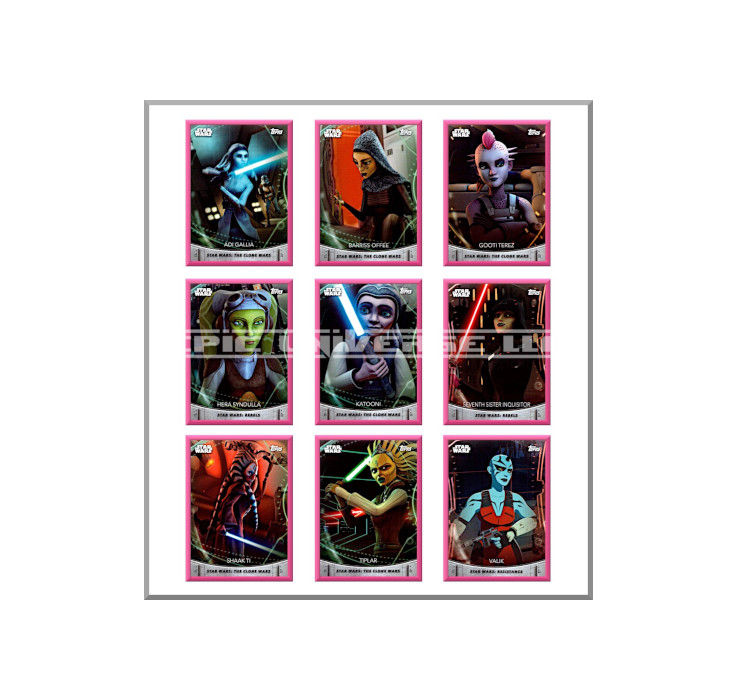Thumbnail: Custom Made 2-Inch 2020 Star Wars The Women of Star Wars Trading Card Binder