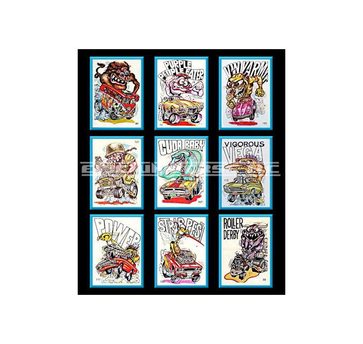 Thumbnail: Custom Made 1-Inch 1970 Oddest Odd Rods Trading Card Album Binder