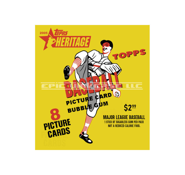 Thumbnail: Custom Made 1-Inch 2005 Topps Heritage Baseball Trading Card Album Binder