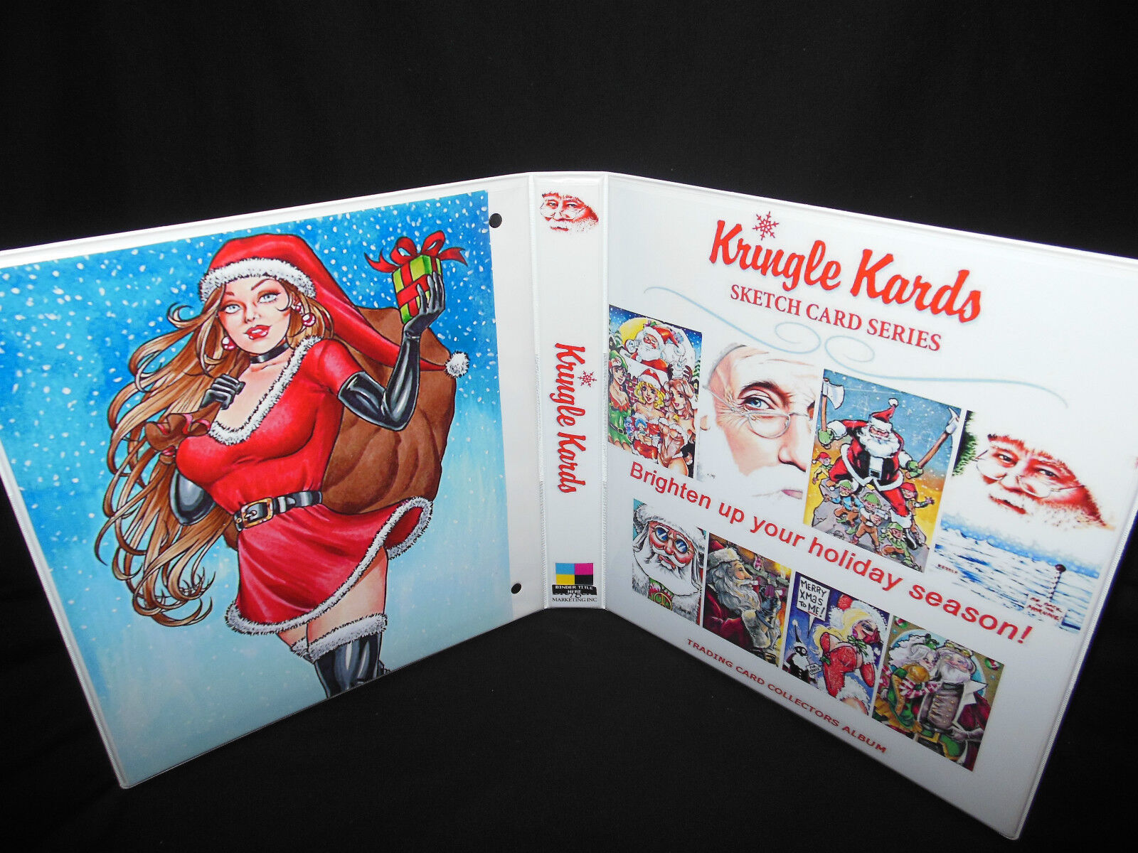 Custom Made 1-Inch 2014 Kringle Kards Trading Card Album Binder