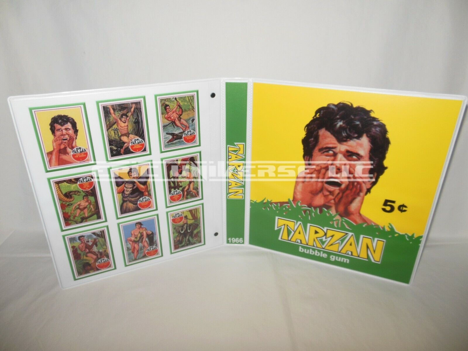 Custom Made 1-Inch 1966 Tarzan Trading Card Album Binder