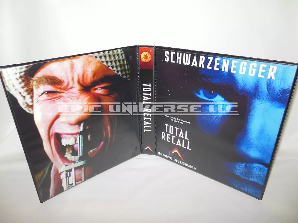 Custom Made 1-Inch 1990 Total Recall Trading Card Album Binder