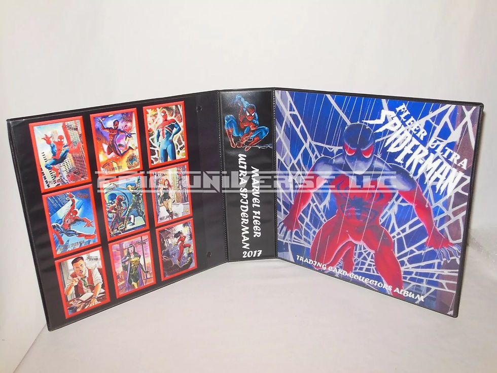 Custom Made 2-Inch 2017 Spider-Man Trading Card Album Binder