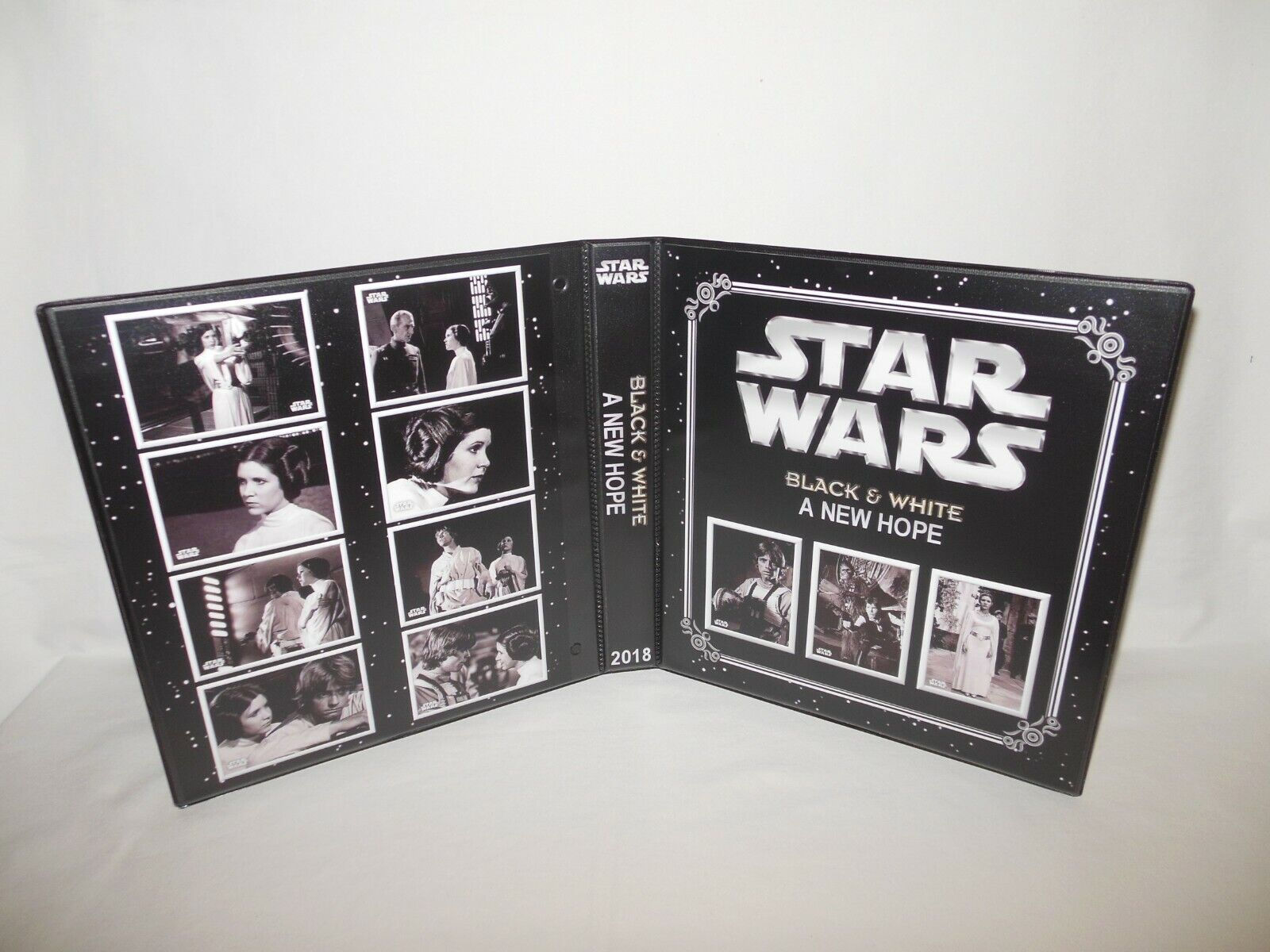 Custom Made 1-Inch 2018 Star Wars Black & White A New Hope Trading Card Binder