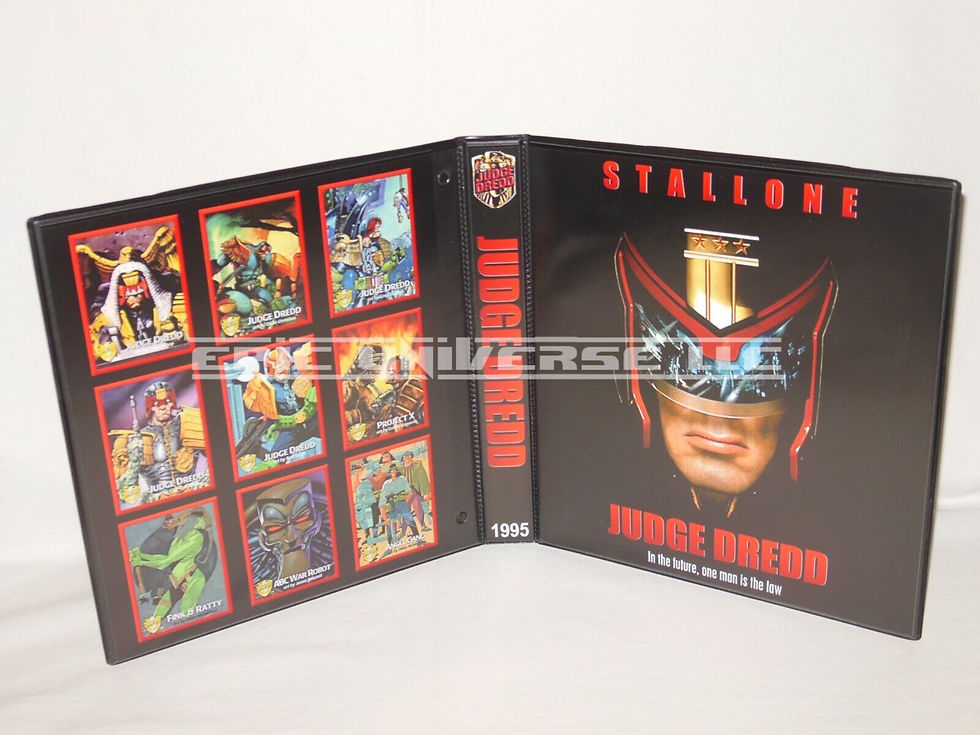 Custom Made 1-Inch 1995 Judge Dredd: The Movie Trading Card Album Binder