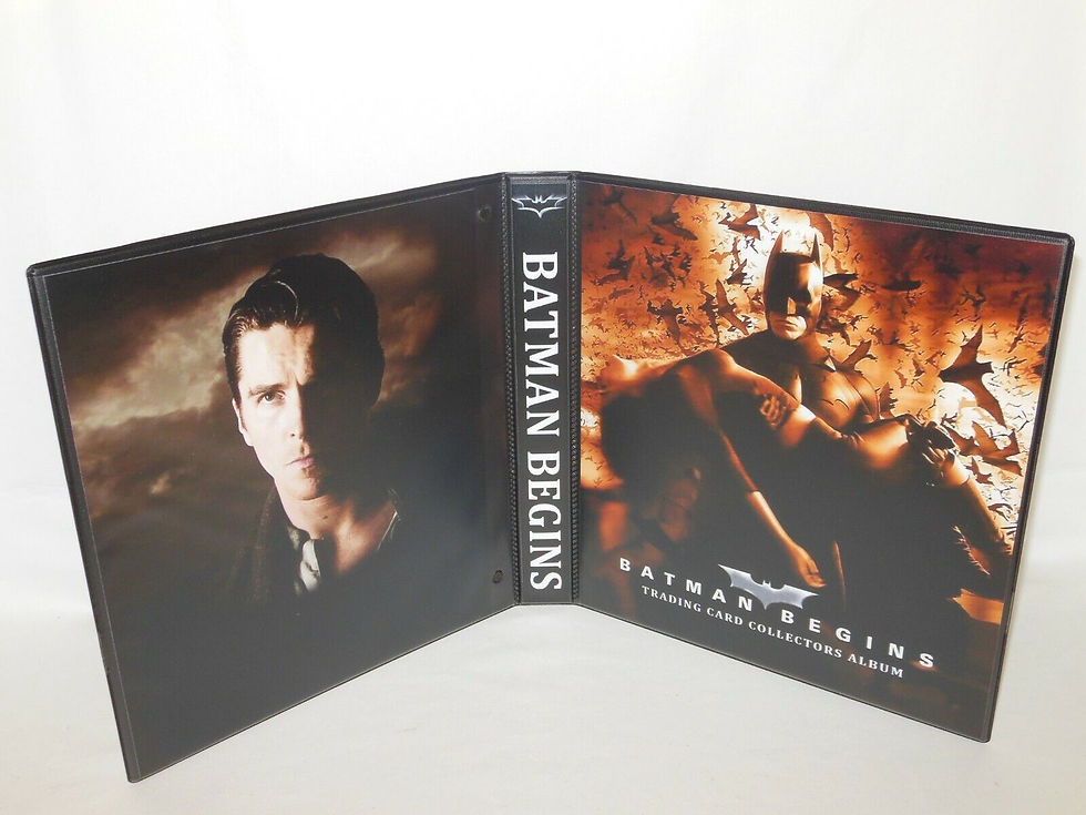 Custom Made 1-Inch 2005 Batman Begins Trading Card Album Binder