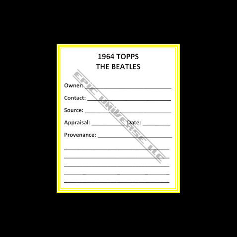 Thumbnail: Custom Made 1-Inch 1964 The Beatles Trading Card Album Binder