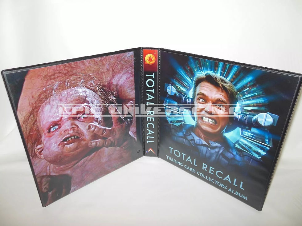 Custom Made 1-Inch 1990 Total Recall Trading Card Album Binder