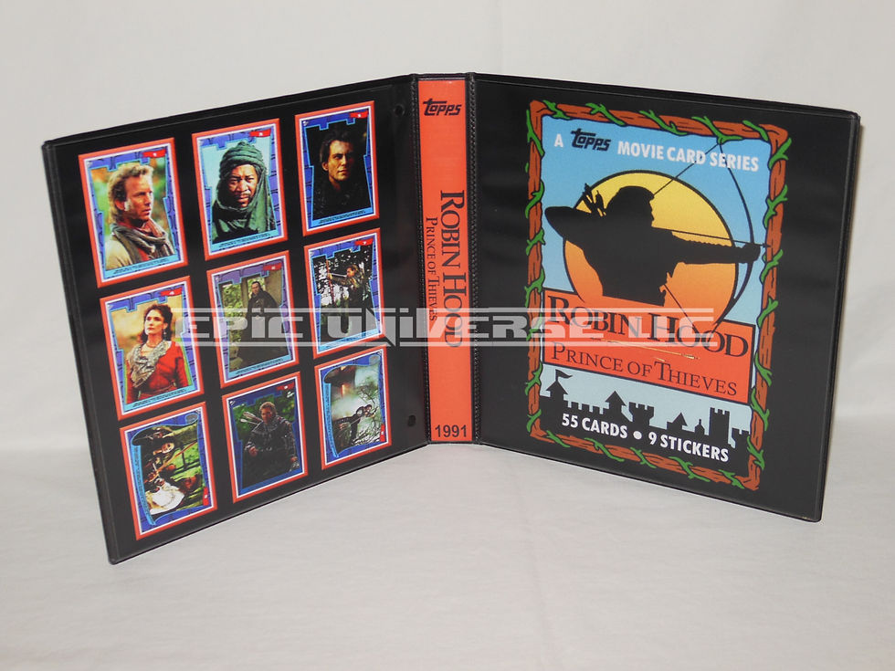 Custom Made 1-Inch 1991 Robin Hood Prince of Thieves Trading Card Album Binder
