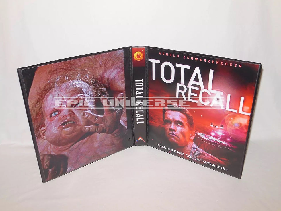 Custom Made 1-Inch 1990 Total Recall Trading Card Album Binder