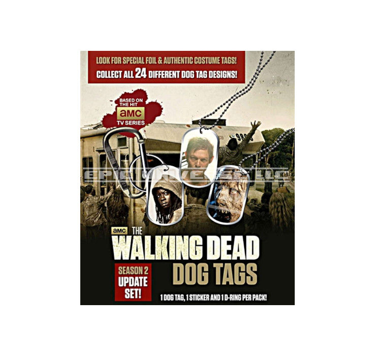 Thumbnail: Custom Made 1-Inch 2016 The Walking Dead Dog Tags Collector's Album Binder