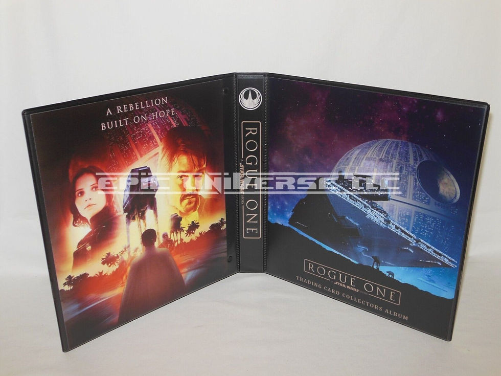 Custom Made 1-Inch 2018 Star Wars Rogue One Trading Card Album Binder