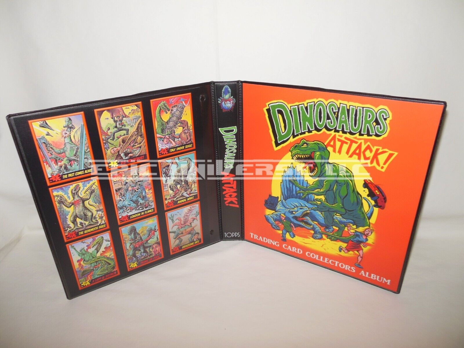 Custom Made 1-Inch 1988 Dinosaurs Attack Trading Card Album Binder