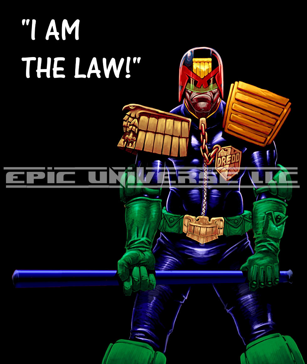 Thumbnail: Custom Made 1-Inch 2000 Judge Dredd 2000 AD Trading Card Album Binder