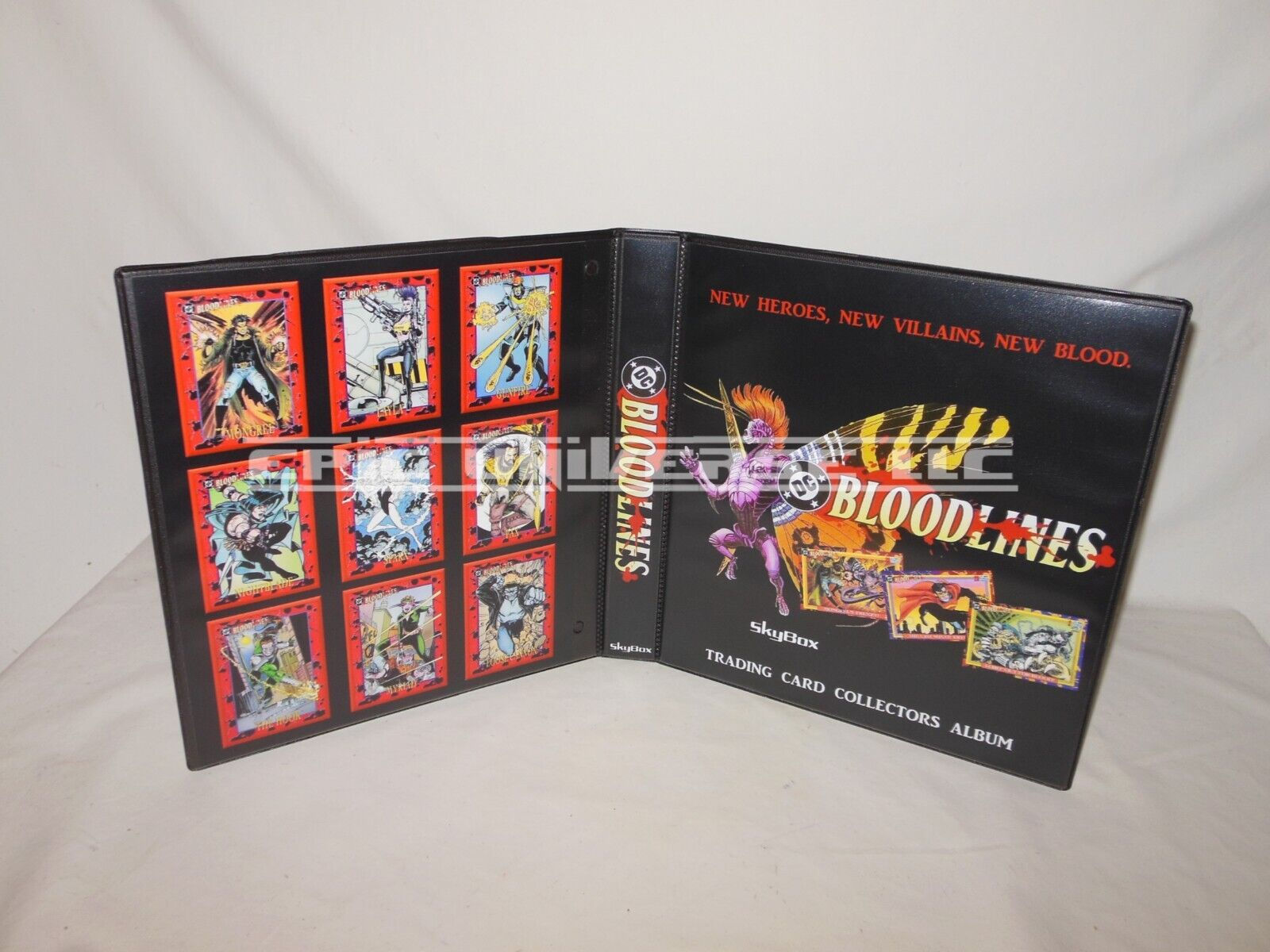 Custom Made 1-Inch 1993 DC Bloodlines Trading Card Album Binder
