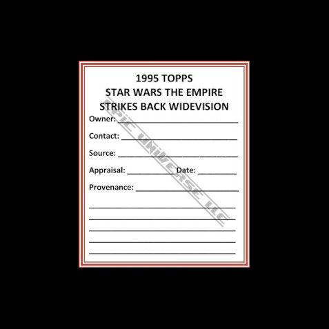 Thumbnail: Custom Made 2-Inch 1995 Star Wars The Empire Strikes Back Widevision Binder