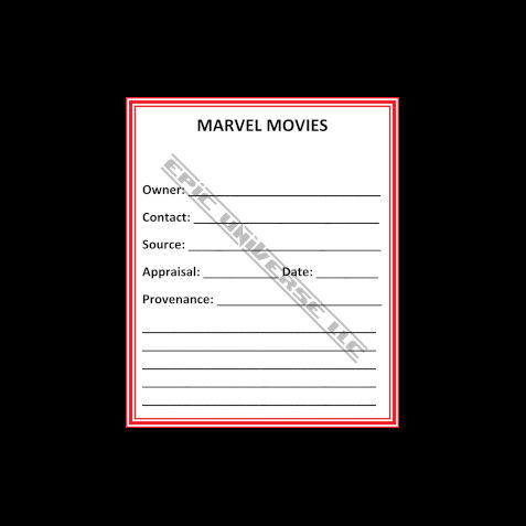 Thumbnail: Custom Made 3-Inch Marvel Movies Trading Card Album Binder