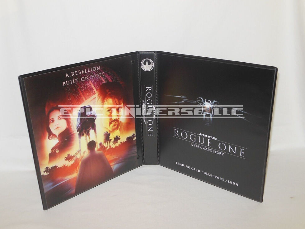 Custom Made 1-Inch 2018 Star Wars Rogue One Trading Card Album Binder