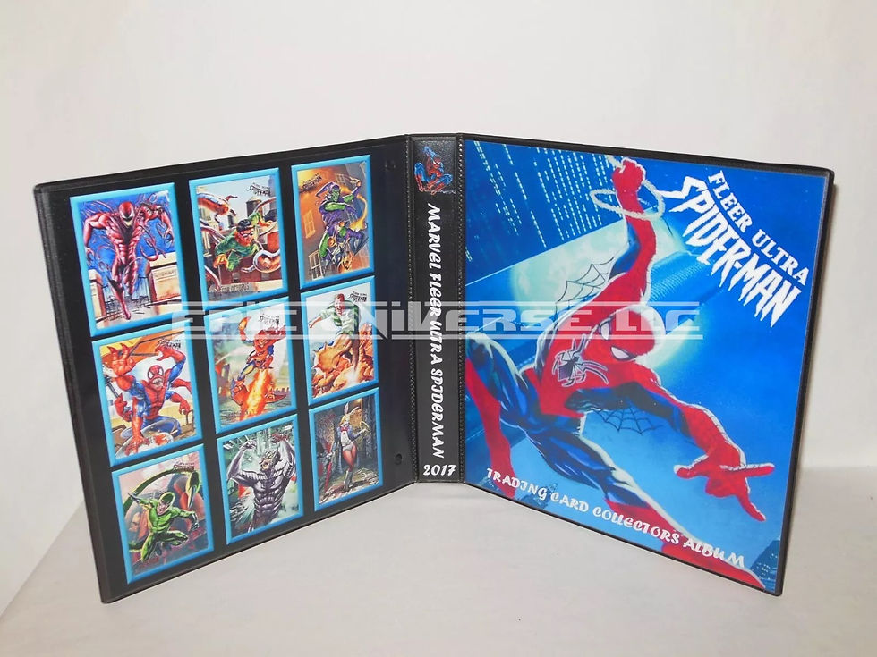 Custom Made 1-Inch 2017 Spider-Man Trading Card Album Binder