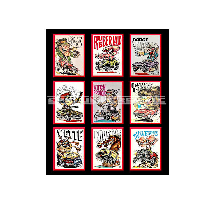 Thumbnail: Custom Made 1-Inch 1970 Odder Odd Rods Trading Card Album Binder